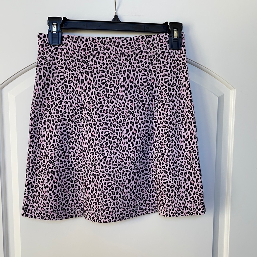 NWT Top Shop pink Leopard miniskirt